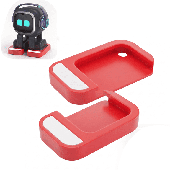 Protective Walking Shoes for Emo Robot, Foot Covers with Open Sensor Ports and Quiet Walking Design, Charging-Friendly Accessory for Home Use