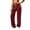 Wine, variant on Inleife Women's Retro Sporty Sweatpants with Side Stripes Drawstring High Waist Wide Leg Trousers, Casual Track Pants with Pockets