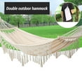 thumbnail image 3 of Double Macrame Hammock Two Person Swing Bed for Beach Yard Bedroom Patio, 3 of 7