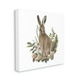 thumbnail image 4 of Stupell Industries Floral Bramble Hare Animals & Insects Painting Gallery Wrapped Canvas Art Print Wall Art, 24 x 24, 4 of 8