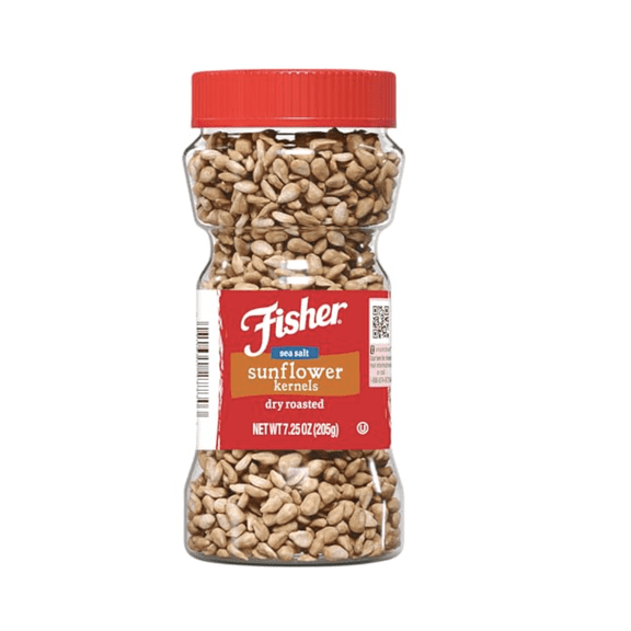 Fisher Dry Roasted Sea Salt Sunflower Kernels 7.25 oz