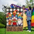 thumbnail image 3 of Love is Love Three Gnomes Pride Garden Flag Double Sided Gay Pride Lesbian LGBT Pride Small Yard Flag Outdoor Decoration 12.5 x 18 Inch, 3 of 6