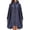 Navy, variant on Coffee Rain Ponchos Polyester Lightweight Waterproof Rain Shell Jacket Raincoat with Hood for Golf Cycling Windbreaker One Size