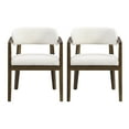 thumbnail image 2 of Christopher Knight Home Modern Dining Chairs, Open-Back, Solid Wood Frame, Walnut, Set of 2, 2 of 9