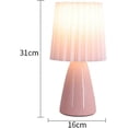 thumbnail image 5 of E27 Bedside Lamp, Fabric Shade, Desk Lamp, Ceramic Table Lamp, Bedside Lamp, Modern Table Lamp, Bedroom Lamp for Bedroom or Hotel, 5 of 5