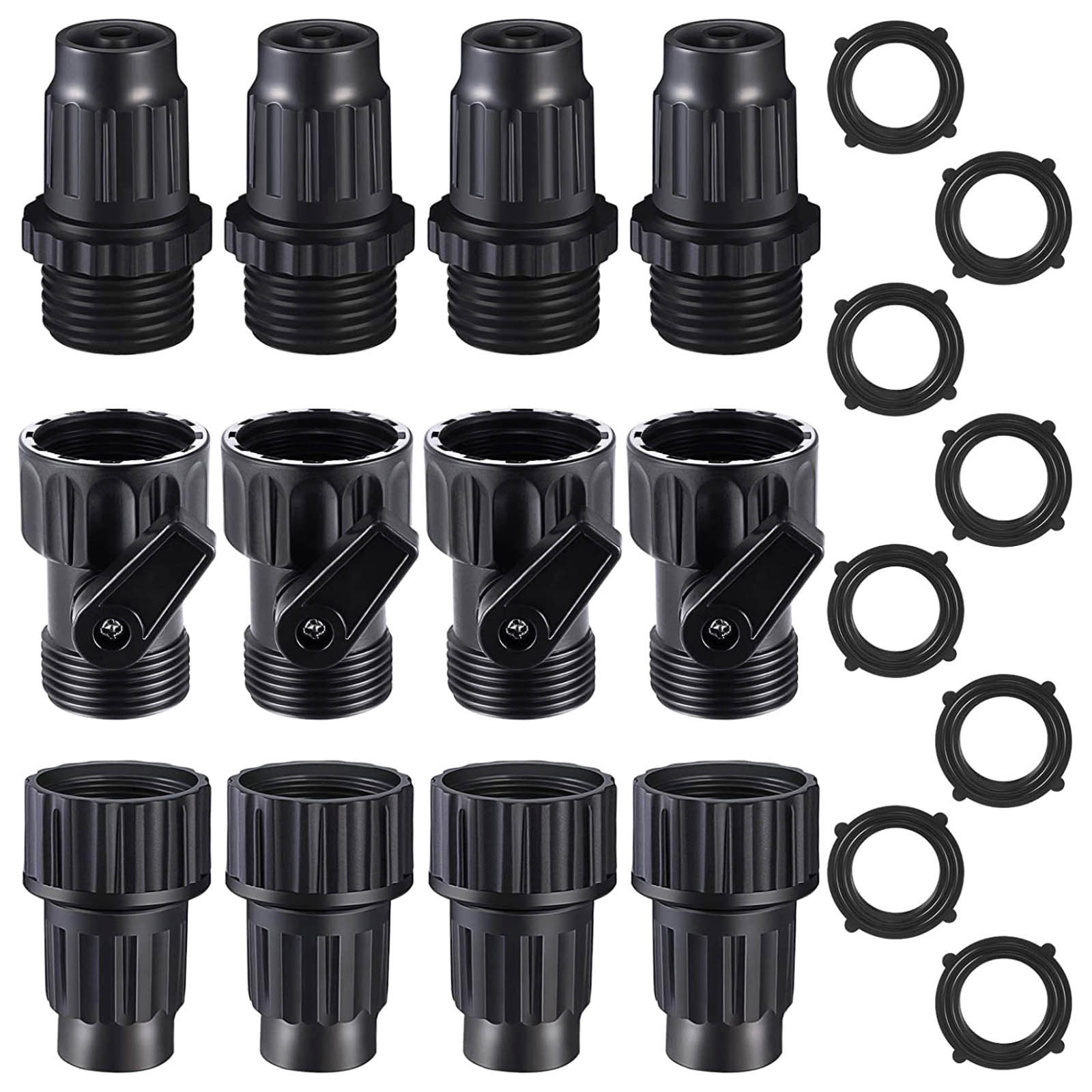 DagobertNiko Expandable Garden Hose Repair Kit, Plastic Garden Hose Connector, Male And Female