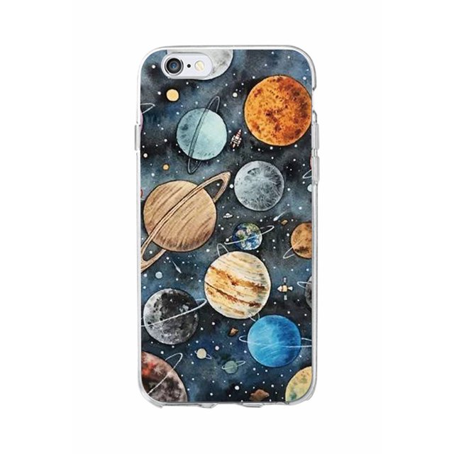 Coque de téléphone transparente souple pour iPhone, espace extra-atmosphérique, planète, Spacvier, Constellation, étoiles, lune, 14, 14Pro Max, 14Plus, 13Pro Max, 13, 12, 11 qiuyongming unisex