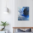 thumbnail image 4 of Nawypu Gold Foil Blue Wall Art Abstract Canvas Wall Art Blue and Gold Canvas Wall Art Modern Gold Foil Posters and Prints Wall Art Blue and Gold Marble Artwork Painting Print On Canvas for Home, 4 of 5