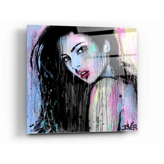 Epic Art 'Wild Orchid' by Loui Jover, Acrylic Glass Wall Art, 12"x12"