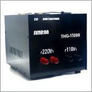 Simran Voltage Transformer Power Converter 15000 Watts Step Up Down Voltage Transformer Converts Between 110 Volt -220/240 Volt Worldwide Use CE Certified Black (THG-15000(T))