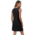 thumbnail image 6 of Sun Dresses for Women 2025 Vacation Sping Summer Casual Sundresses Women's Hawaiian Beach Eyelet Dress with Pockets, 6 of 6