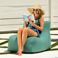 thumbnail image 3 of Jaxx Ponce Outdoor Bean Bag Chair - Weather Resistant Patio and Poolside Lounge Seating, Sunbrella Breeze, 3 of 8