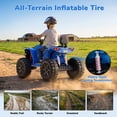 thumbnail image 6 of WOWEHICLE 24V 4WD Kids Ride On ATV, 800W Electric 4-Wheeler with 2 Seats, Max 5 MPH, Ages 3-8, Blue, 6 of 7