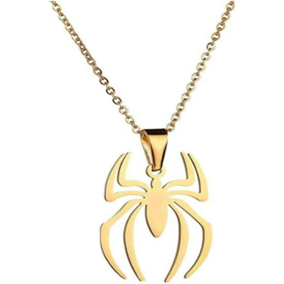 TYHLZJ Women Lightweight Stainless Steel Spider Man Spider Pendant Necklace Fashion Accessories