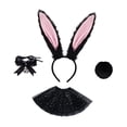 thumbnail image 4 of Pascua orejas de la cabeza de la cabeza de la cabeza del cabello accesorios de vestuario de del cabello para la fiesta , Negro, 4 of 9