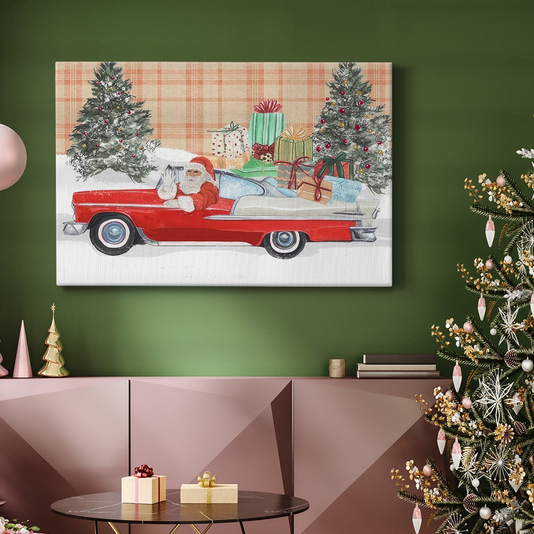 Santa on Wheels II- Gallery Wrapped Canvas