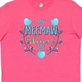 thumbnail image 4 of Inktastic My Meemaw Loves Me with Flowers and Hearts Youth T-Shirt, 4 of 5
