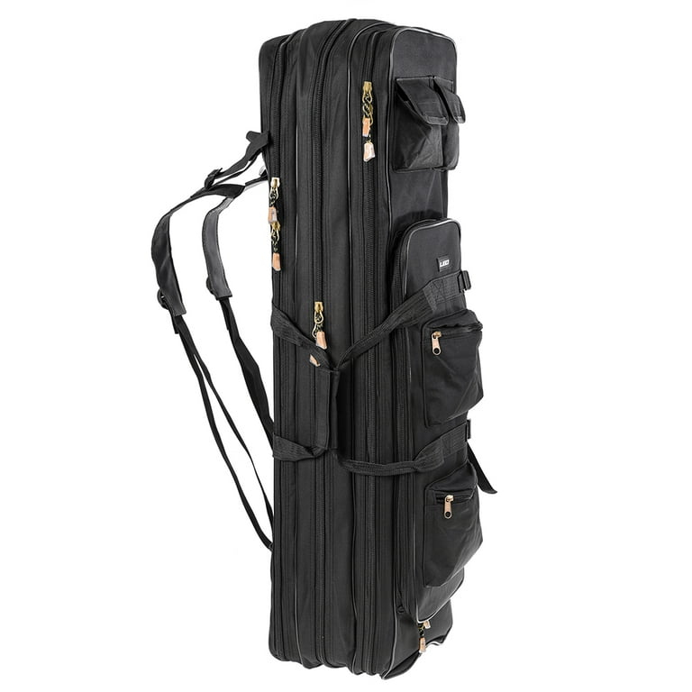 Outdoor 3 Layer Fishing Bag 80cm100cm Fishing Rod Reel Carrier Bag Fishing  Pole Tackle Bag Carry Case Travel Bag