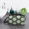 thumbnail image 6 of XMXT Large Capacity Makeup Bag, Vintage Geometric Decoration Travel Toiletry Bags Zippers Storage Cosmetic Bag for Women Men, One Size, 6 of 9