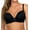 Black, variant on Casey Full Bust Padded Plunge T-Shirt Bra, Black with Rose Print, Black w/ Rose Print, 30J