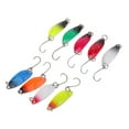 thumbnail image 2 of koolsoo 9Pcs 3.2cm 3g Long Cast Fishing Lures Spoons Hard Bait with Single Hook, 2 of 7