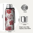 thumbnail image 7 of 20 Oz Pioneer Flower Coffee Tumbler Double Wall Insulated Stainless Steel Water Bottle | Metal Reusable Thermoses Flask with Cup Cap | Leak & Sweat Proof with Anti-Dust Lid, 7 of 7