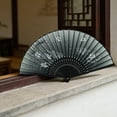 thumbnail image 2 of Folding Hand Fan Traditional Chinese Fan for Weddings Festivals and Dance Elegant Handheld Decoration, 2 of 6