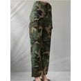 thumbnail image 4 of HUONA Women Camouflage Cargo Pants Causal Slacks Pant Straight Leg Trousers High Waisted Pant with Pocket, 4 of 10