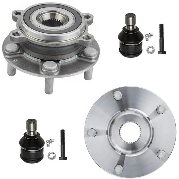 Detroit Axle - Front Wheel Hub Bearings   Lower Ball Joints Replacement for 2013 2014 2015 Mazda CX-5