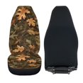 thumbnail image 6 of XYZCANDO 2 pcs Car Seat Covers for Front Car Seat Car Front Seat Covers Easy to Install Stretchy, Sedan SUV Truck Automotive Seat Cushion Covers, Yellow and Green Maple Leaf Pattern, 6 of 10
