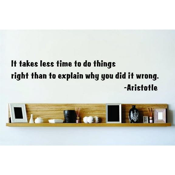 Design With Vinyl It Takes Less Time To Do Artwork Than Explain Yourself When You Do Things Wrong Wall Decal for Family - Themed Decal - Size: 5 In x 10 In
