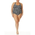 thumbnail image 2 of Terra and Sky Women's Plus Size Print Racer Back Swim Tankini Top, 2 of 6