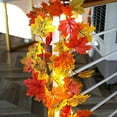 thumbnail image 4 of HAOSHICS Maple Leaf String Lights Thanksgiving Decorations, Fall Garland Lights String Indoor Outdoor Fall Decor Halloween Decorations, 4 of 6