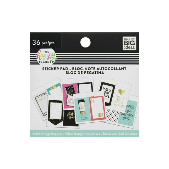"Happy Planner Tiny Sticker Pad-Make Things Happen, 40/Pkg"