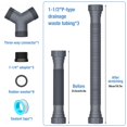thumbnail image 4 of Kit de desagüe flexible tipo P para fregadero doble NiHome, 4 of 7