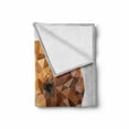 thumbnail image 2 of Bear Soft Flannel Fleece Blanket, Fractal Geometric Look Portrait with Triangles Modern Art Inspired Design, Cozy Plush for Indoor and Outdoor Use, 70" x 90", Brown Black Pale Grey, by Ambesonne, 2 of 6