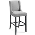 thumbnail image 1 of Modway Baron Fabric Upholstered Dining Bar Stool in Light Gray, 1 of 4