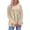 ☃447-Beige, variant on Xuyuer Waffle Knit Tops for Women Empire Waist Flowy Ruffle Peplum Babydoll Tops Crewneck Long Sleeve Tunic Sweaters