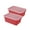 Red, variant on Storex Small Cubby Bin, with Cover, Classroom Red, Pack of 2