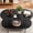 Black Grain, variant on HOYOA 47" Coffee Table, Oval Coffee Table, Modern Wood Oval Coffee Table for Indoor Living Room,Wood Grain
