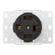 thumbnail image 2 of Conector de alimentación hembra, receptáculo Industrial de 4 orificios, estándar estadounidense, 30A, 125V/250V, 2 of 8
