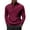 A008-Wine, variant on SAATLERI Mens Quarter Zip Pullover Long Sleeve Cable Knit Mock Neck Polo Soft Casual Pullover Sweaters