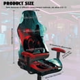 thumbnail image 5 of SCRAWLGOD Cyberpunk Style People Motorcycle Pattern 4 PCS Gaming Chair Covers Slipcovers Non-Slip Game Chair Cover with Armrest Covers Universal Rotating Gaming Armchair Protector, 5 of 7