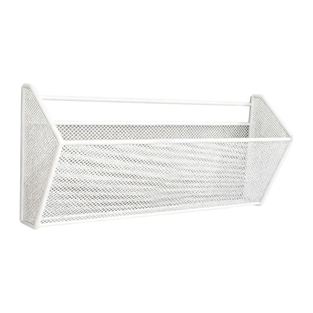 Zapatero de pared, organizador de zapatos para colgar sobre la puerta, colgador metálico. Blanco S