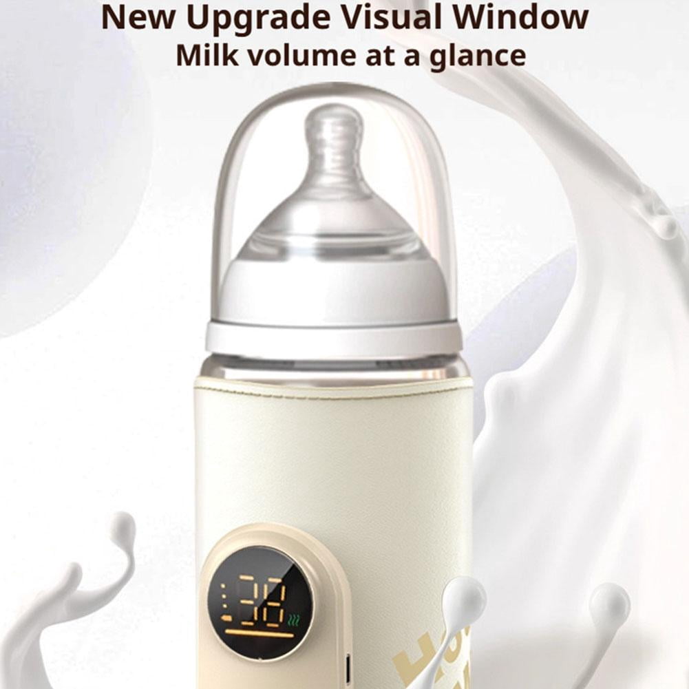 Portable Bottle Warmer 6000/8000mah Travel Bottle Warmer with 18w Fast Heat Waterless, Usb-c, Universal Fit for Milk Feeding on The Go