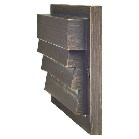 1 Led Louvered Step Light In Industrial Style-3 Inches Tall And 0.75 Inches Wide-Textured Architectural Bronze Finish-2700 Color Temperature Kichler