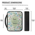 thumbnail image 5 of ZUXONGSY Flower Print Bible Case for Women Trust In The Lord Sturdy Bible Cover Functional Bible Bag Bible Protective with Handle Stylish Bible Tote, 5 of 6