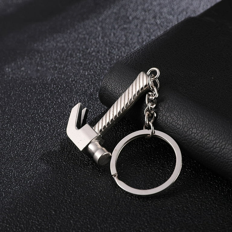 Paptzroi Keyring Metal Tool Creative Key Chain Keychain Ring Adjustable Keychains, Men's, Size: One size, Black