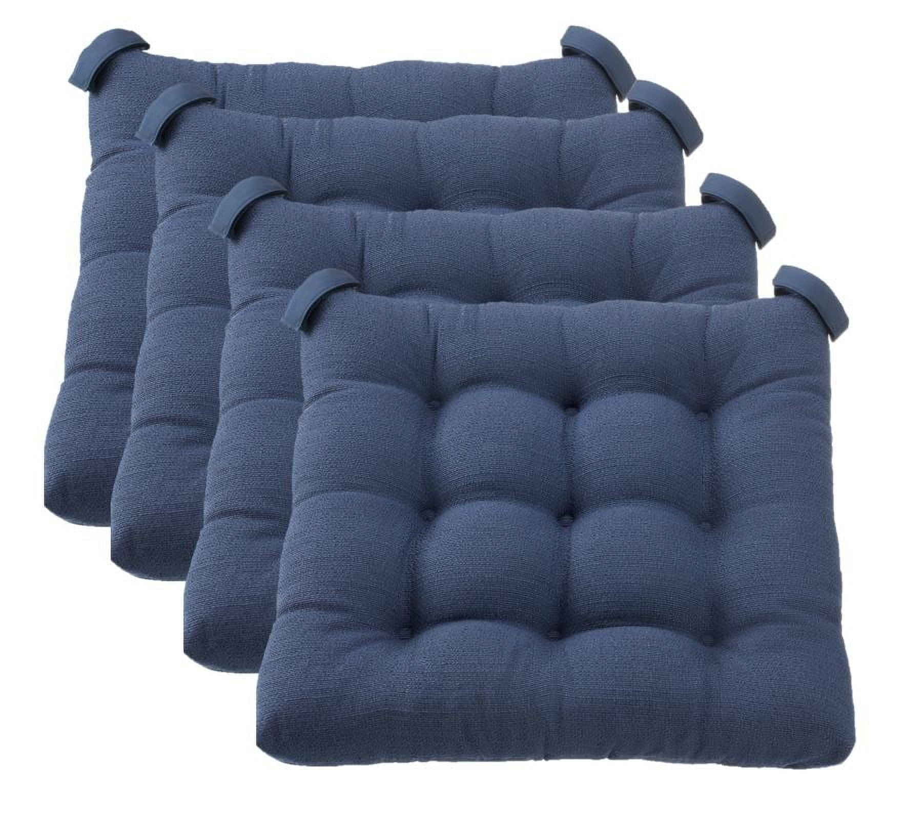 Hastings Home Chair Cushions Navy Solid Chair Cushion in the