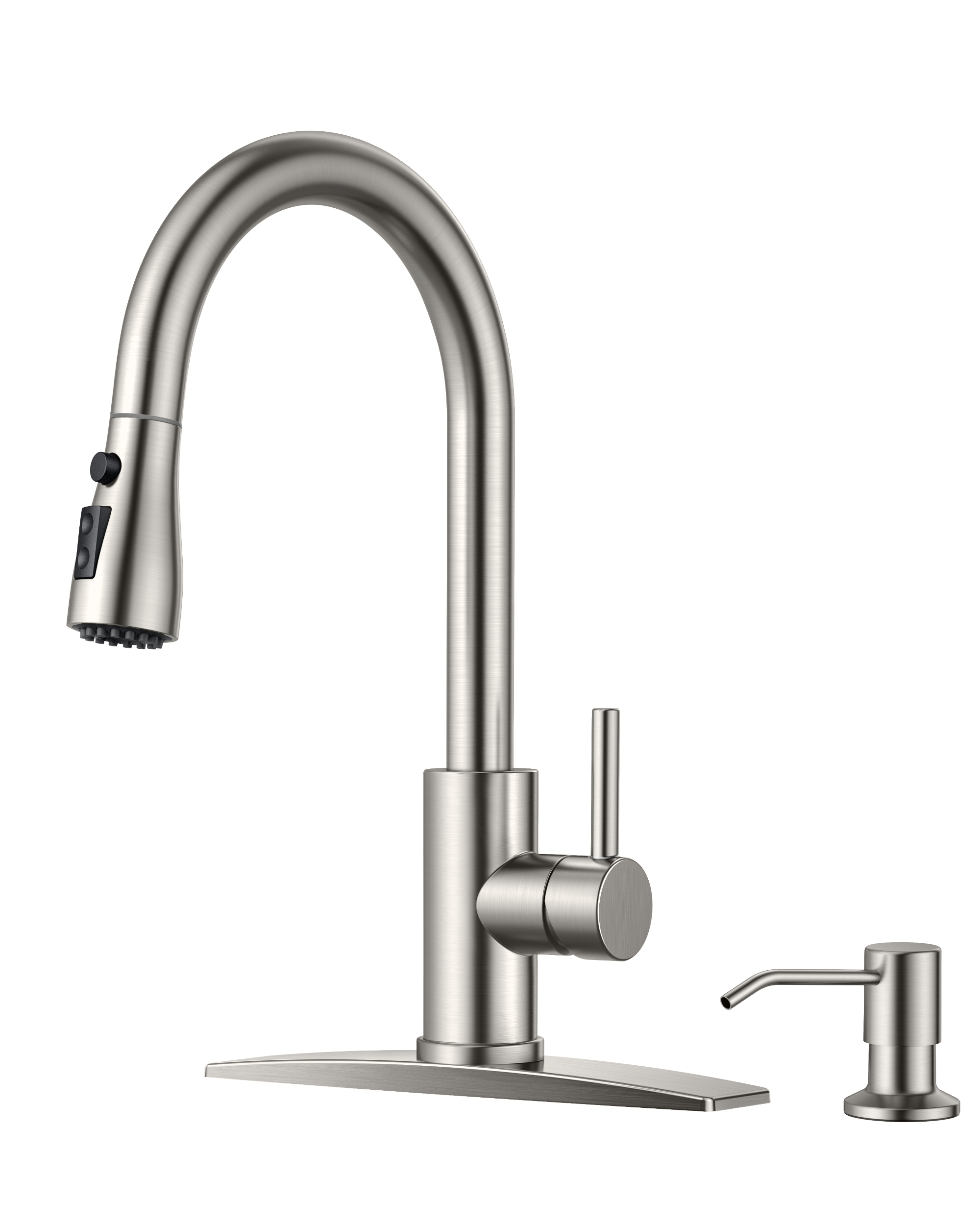 Tvofek Kitchen Faucet with Pull-Down Sprayer and Soap Dispenser photo 8